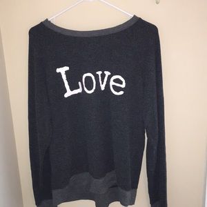 target “love” comfy crew neck